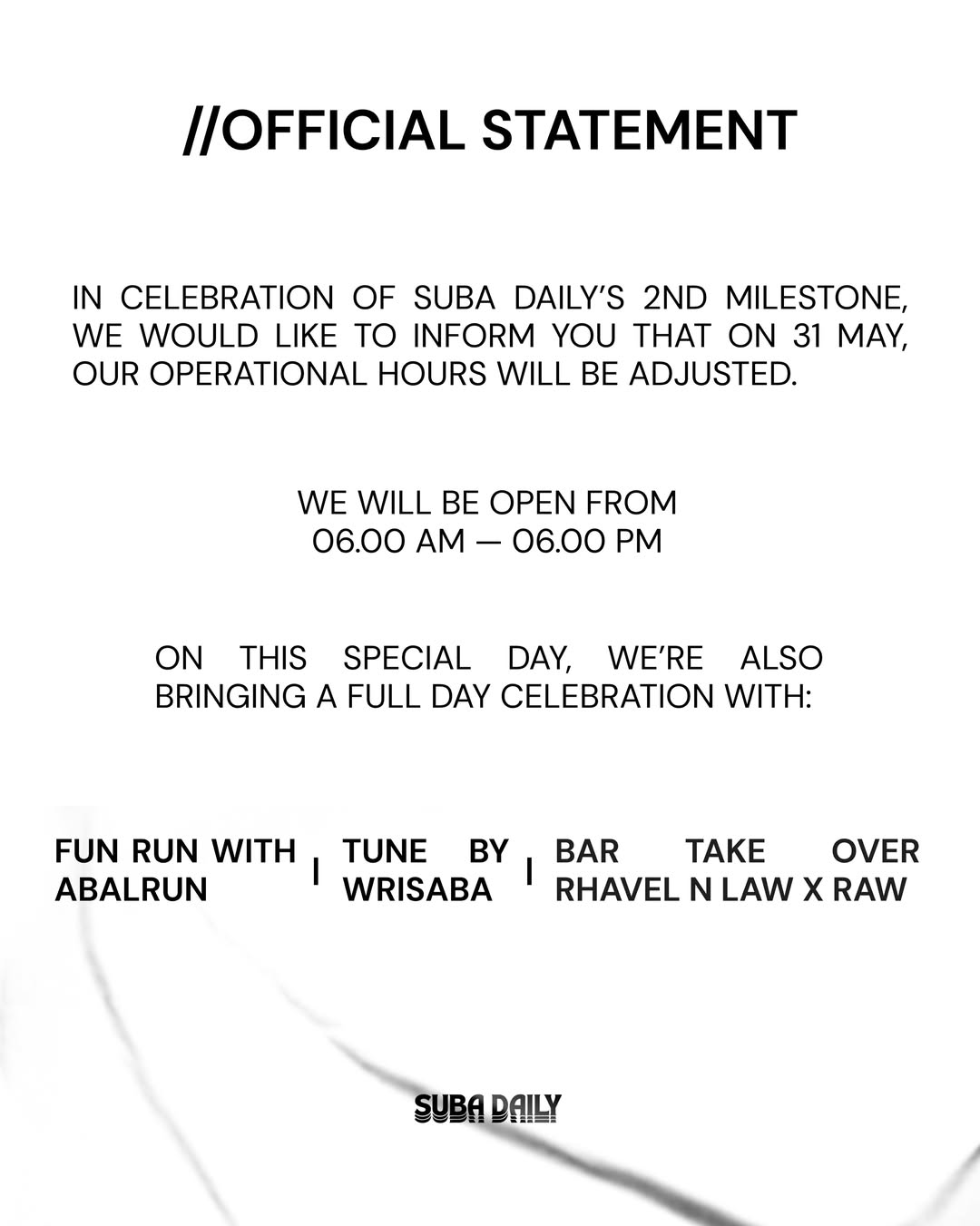 Suba 2nd Anniversary